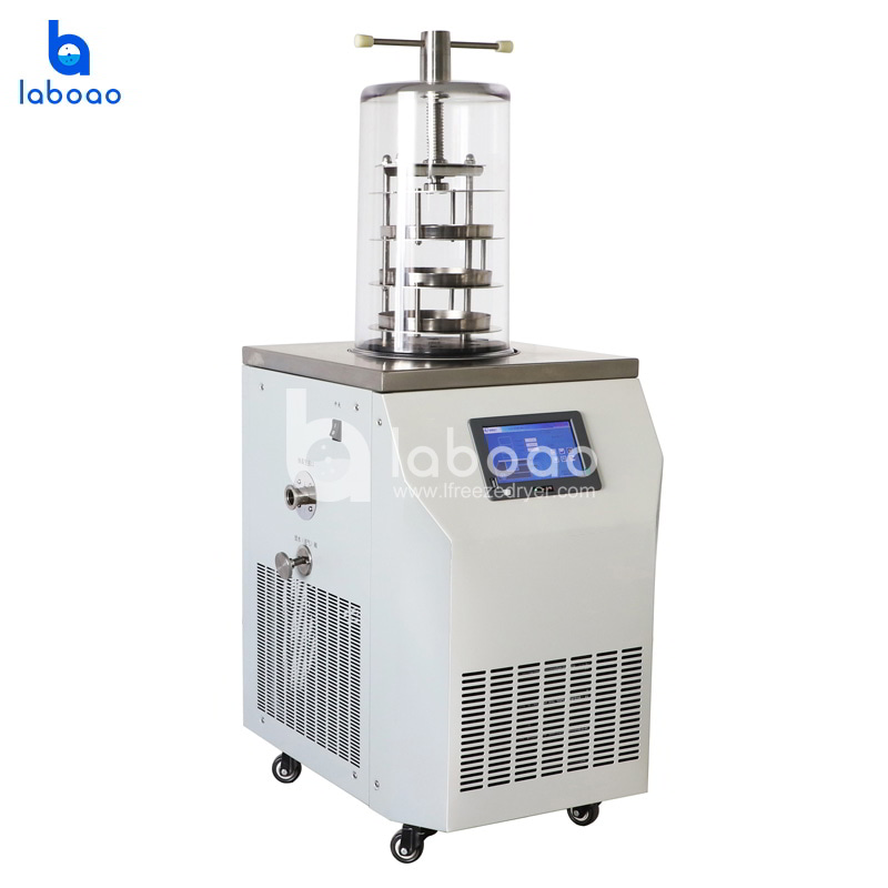 0.08㎡ Vertical Top Press Lab Freeze Dryer