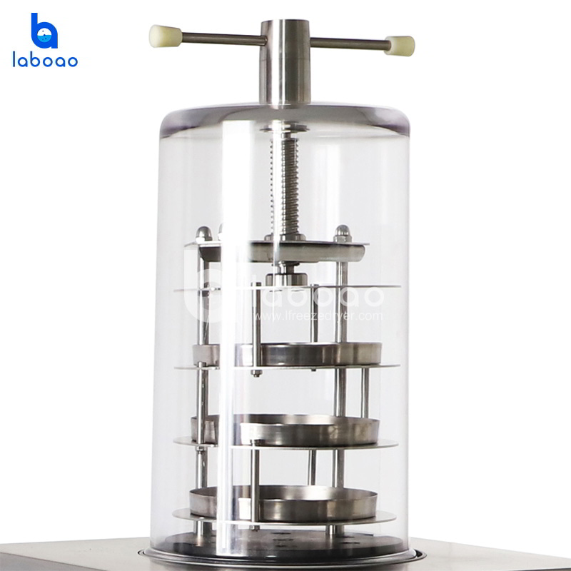 0.08㎡ Vertical Top Press Lab Freeze Dryer